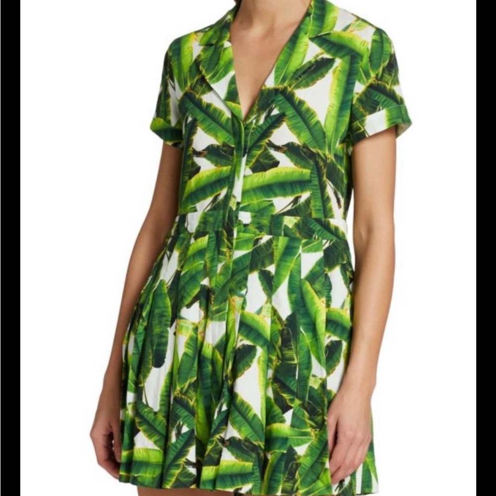 New With Tags $395 ALICE + OLIVIA TAMALA BUTTON FRONT SHIRT DRESS XL